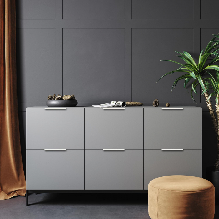 Maner pentru mobila Hexa GT, finisaj alb mat GT, L:290 mm [5]