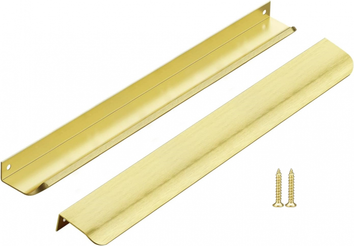 Maner pentru mobila Hexa GT, finisaj auriu deschis periat GT, L:290 mm [2]