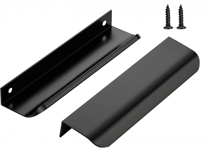 Maner pentru mobila Hexa GT, finisaj negru mat GT, L:190 mm [2]