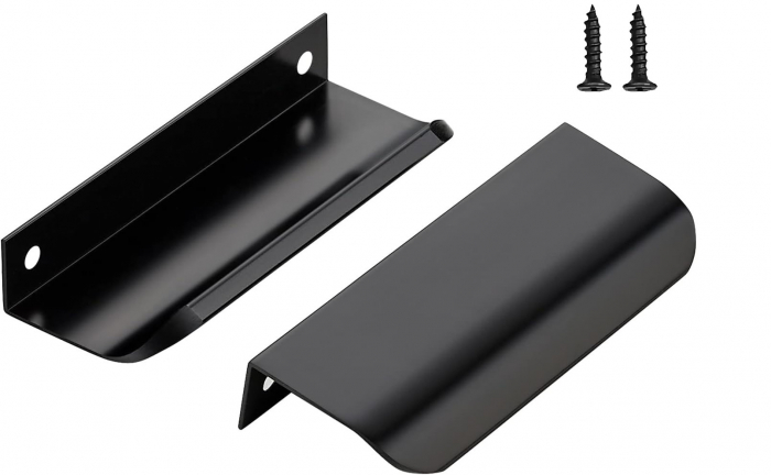 Maner pentru mobila Hexa GT, finisaj negru mat GT, L:96 mm [2]