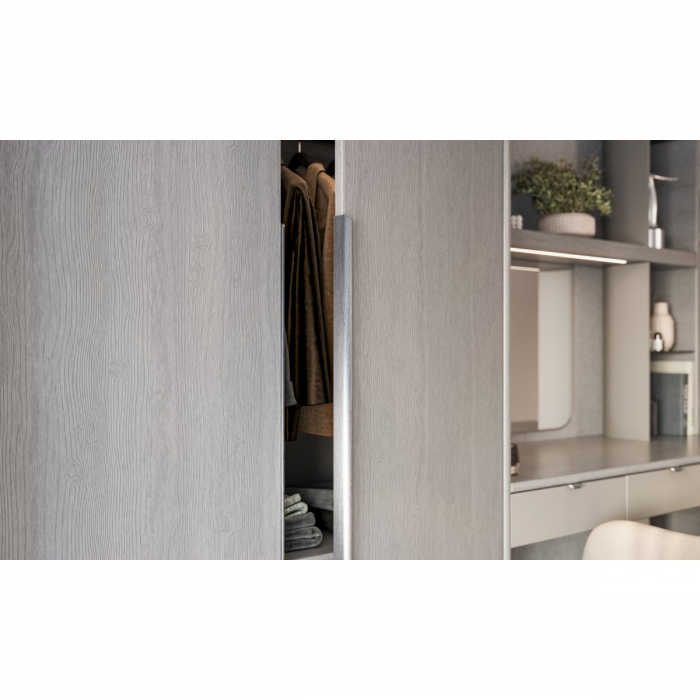 Maner pentru mobila Hexa GT, finisaj otel periat GT, L:1200 mm [2]