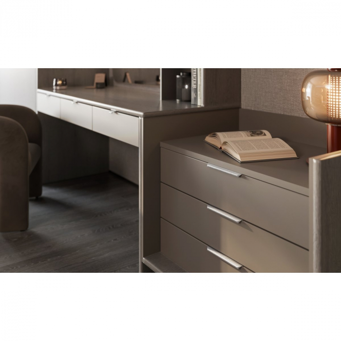 Maner pentru mobila Hexa GT, finisaj otel periat GT, L:50 mm [3]
