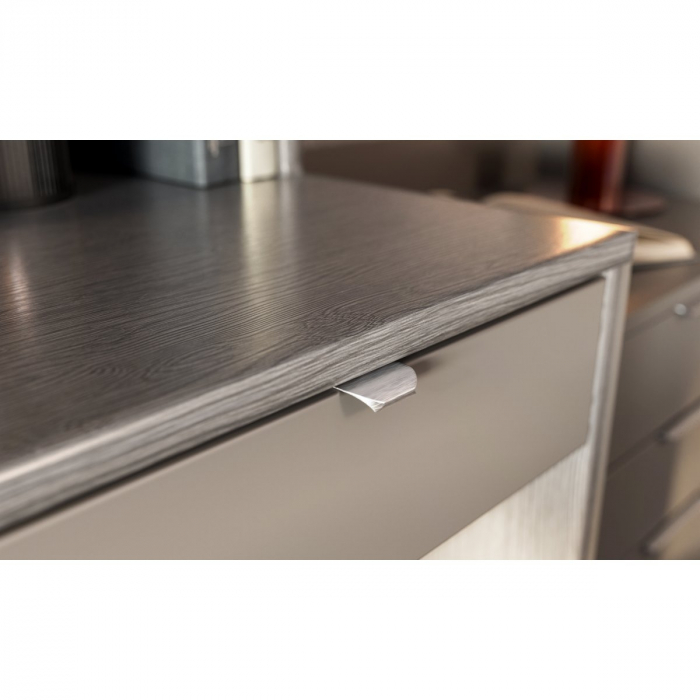 Maner pentru mobila Hexa GT, finisaj otel periat GT, L:50 mm [2]