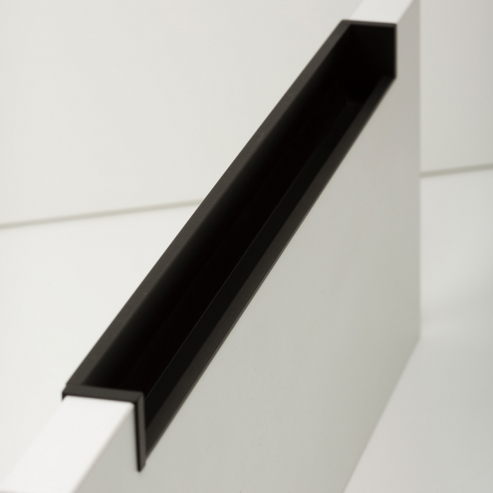 Maner pentru mobila Hexxa, finisaj negru mat, L 1100 mm [5]