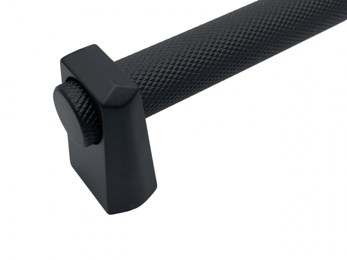 Maner pentru mobila Kasper Knurling, finisaj negru mat CB, 480 mm [3]
