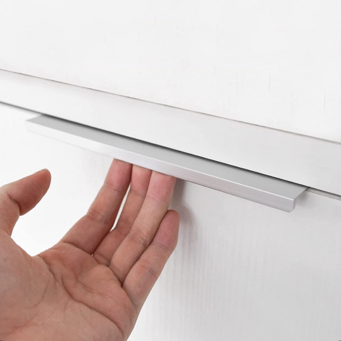 Maner pentru mobila Kenzo, finisaj aluminiu, L:350 mm [4]