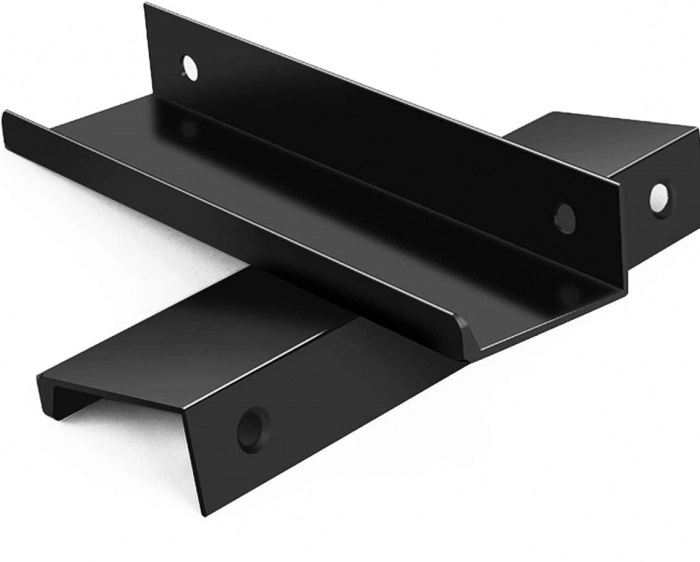 Maner pentru mobila Kenzo, finisaj negru mat, L:350 mm [4]