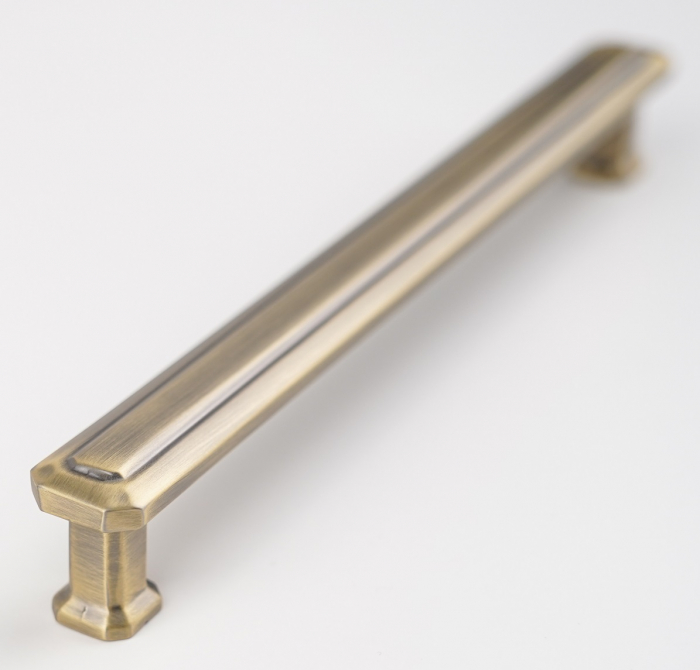 Maner pentru mobila King, finisaj alama antichizata periata CB, 192 mm [3]