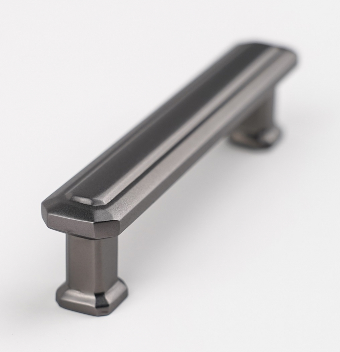 Maner pentru mobila King, finisaj negru gun metal CB, 96 mm [3]
