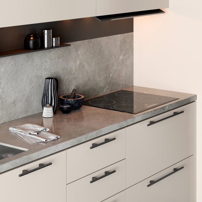 Maner pentru mobila Kumo, finisaj negru titan, L:480 mm [7]