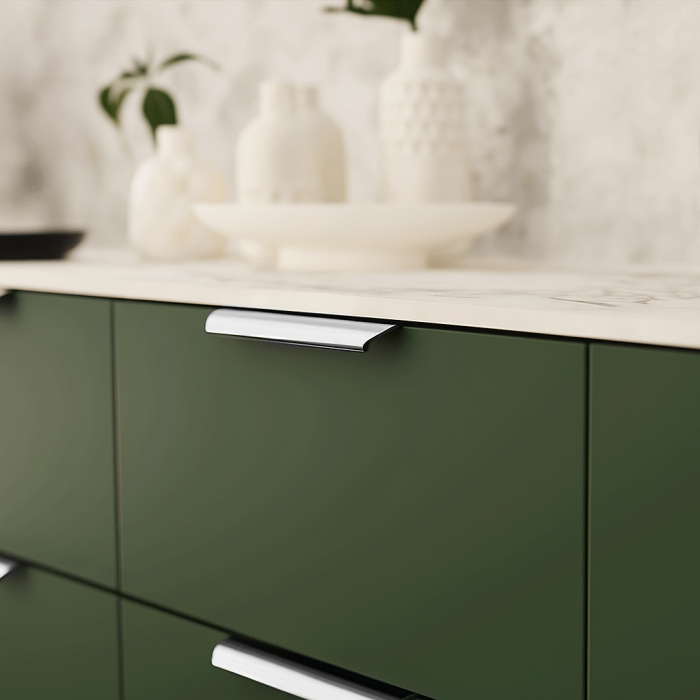 Maner pentru mobila Lentis, finisaj aluminiu, L:212 mm [3]