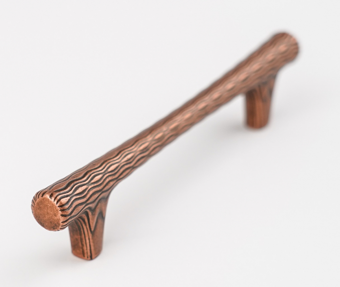 Maner pentru mobila Lina, finisaj cupru antichizat CB, 96 mm [3]