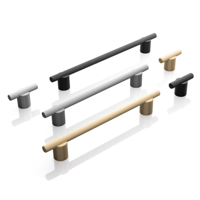 Mâner pentru mobilă Linea GTV, negru mat, L: 370 mm [3]