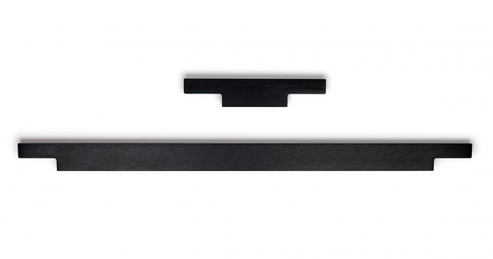 Maner pentru mobila Linear, finisaj negru periat, L:397 mm [2]