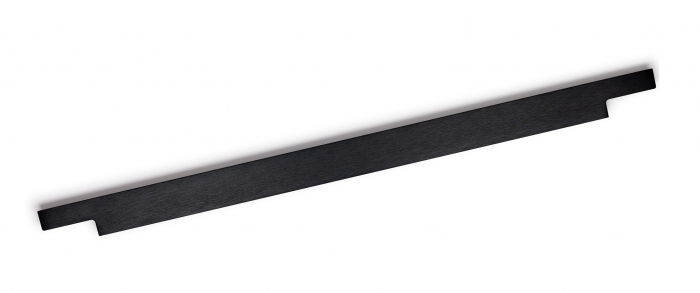 Maner pentru mobila Linear, finisaj negru periat, L:447 mm [1]