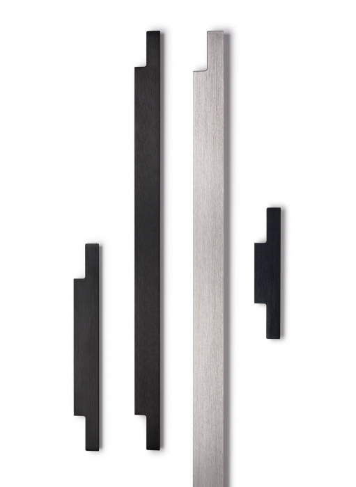 Maner pentru mobila Linear, finisaj negru periat, L:497 mm [4]