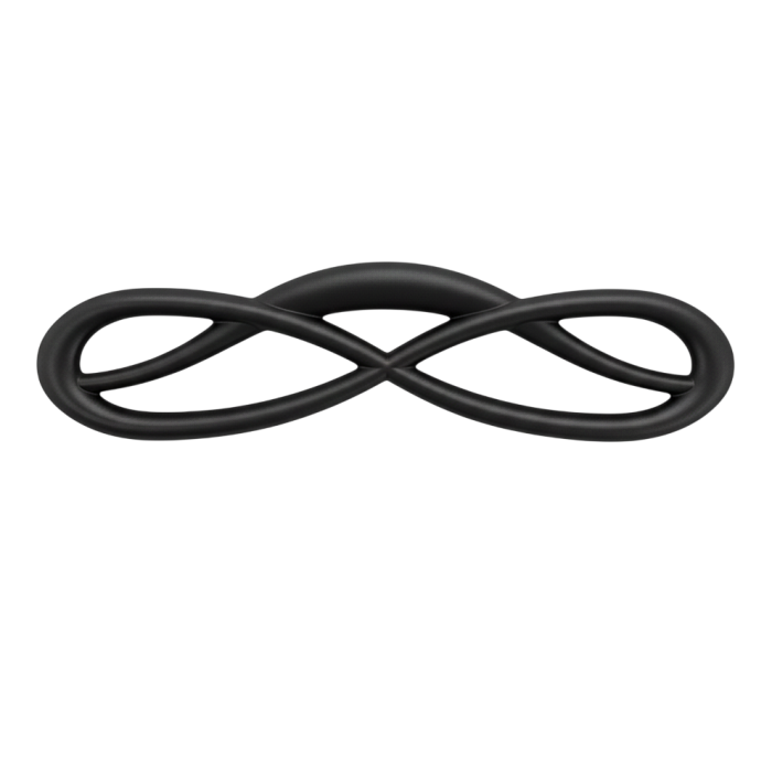 Maner pentru mobila Loire, finisaj negru grafit, L:180 mm [2]