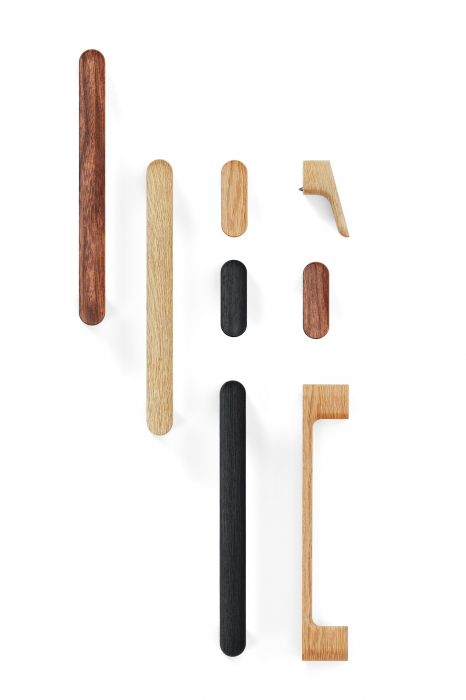 Maner pentru mobila Luv Wood, finisaj negru mat lacuit, L:183 mm [5]