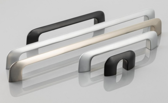 Maner pentru mobila Milano, finisaj negru mat GT, L:146 mm [2]