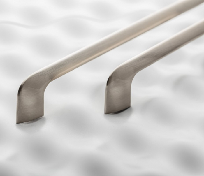Maner pentru mobila Milano, finisaj otel periat GT, L:146 mm [4]