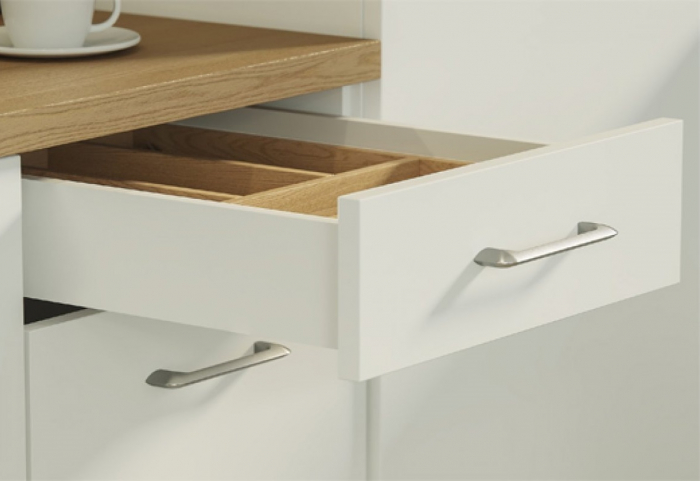 Maner pentru mobila Milano, finisaj otel periat GT, L:146 mm [3]