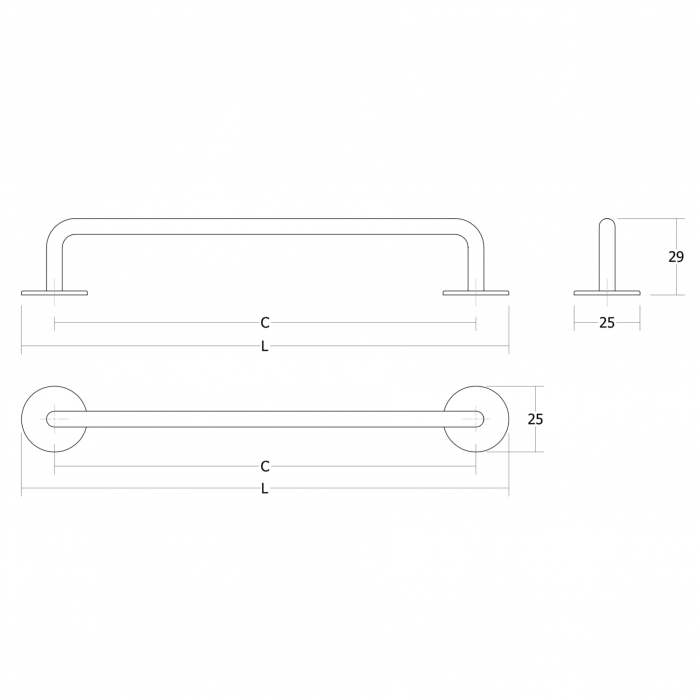 Maner pentru mobila Milano Viefe, finisaj albastru midnight, L:121 mm [6]