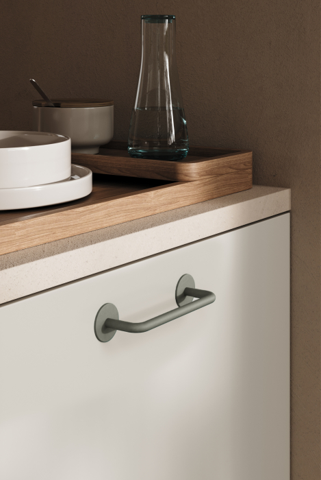 Maner pentru mobila Milano Viefe, finisaj gri muschi, L:121 mm [3]