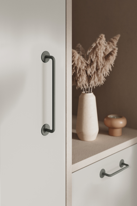 Maner pentru mobila Milano Viefe, finisaj gri muschi, L:185 mm [5]