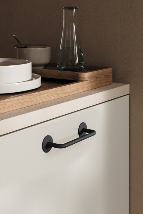Maner pentru mobila Milano Viefe, finisaj negru mat, L:121 mm [3]