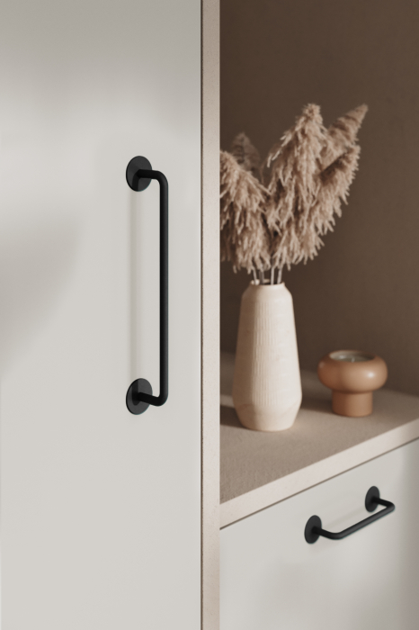 Maner pentru mobila Milano Viefe, finisaj negru mat, L:185 mm [5]