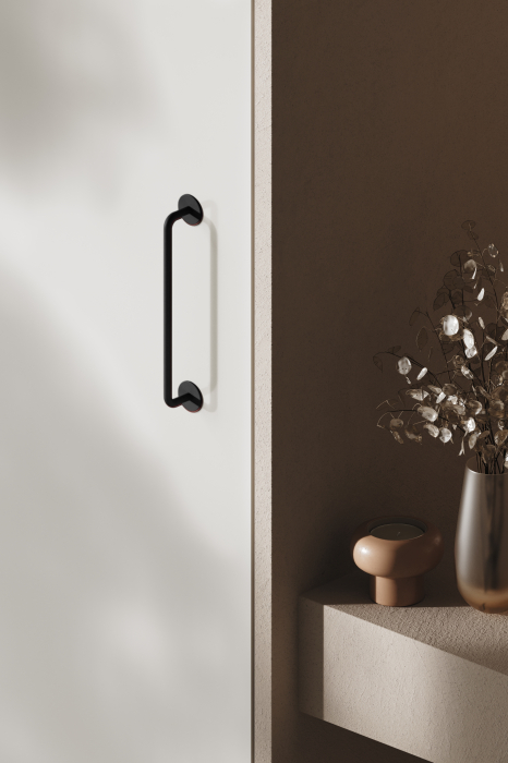 Maner pentru mobila Milano Viefe, finisaj negru mat, L:185 mm [3]