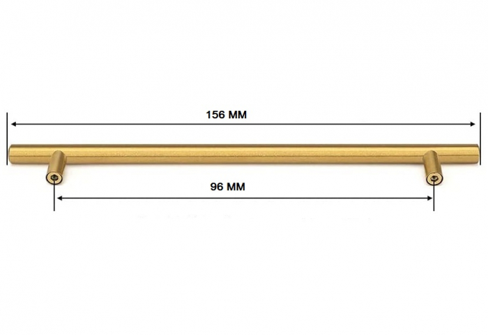 Maner pentru mobila Mirko, finisaj alama mata, L:156 mm [3]