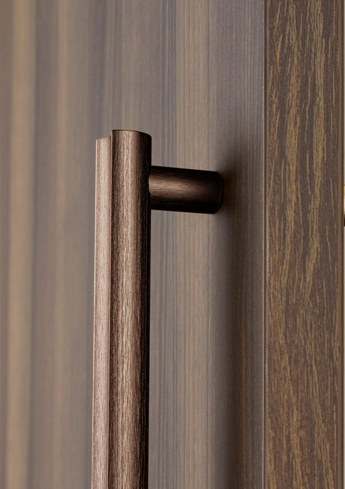 Maner pentru mobila Moon, finisaj bronz periat, L:424 mm [3]