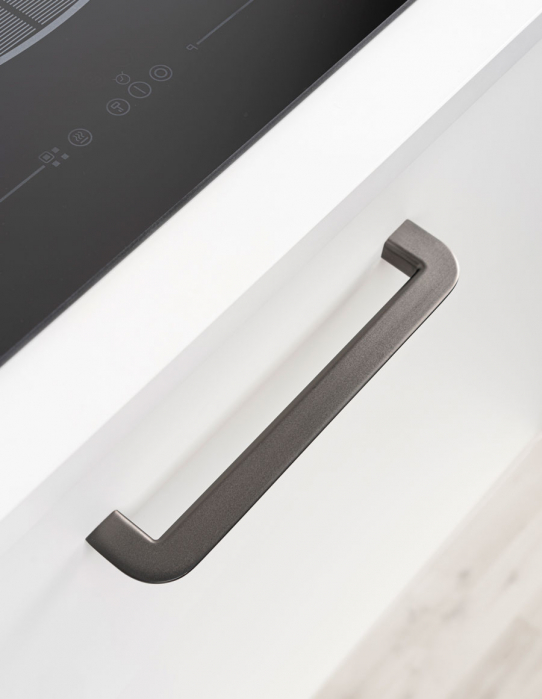 Maner pentru mobila Nice, finisaj gri cenusiu periat, L 184.6 mm [4]