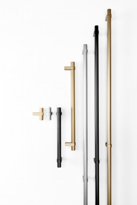 Maner pentru mobila Nobb, finisaj negru periat, L:372 mm [3]
