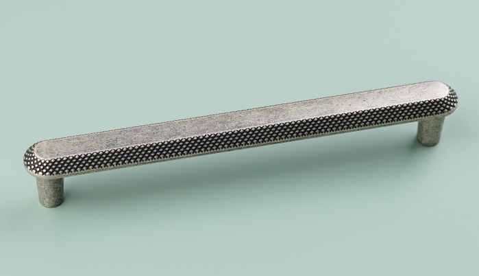 Maner pentru mobila Nola, finisaj argint antichizat CB, 160 mm [5]