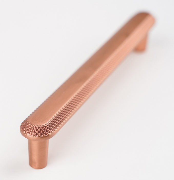 Maner pentru mobila Nola, finisaj cupru satin periat CB, 160 mm [3]