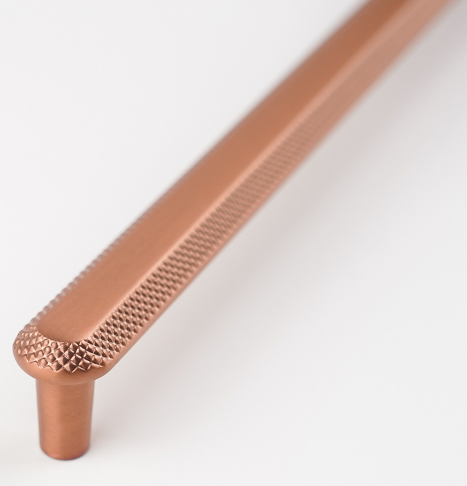 Maner pentru mobila Nola, finisaj cupru satin periat CB, 320 mm [3]