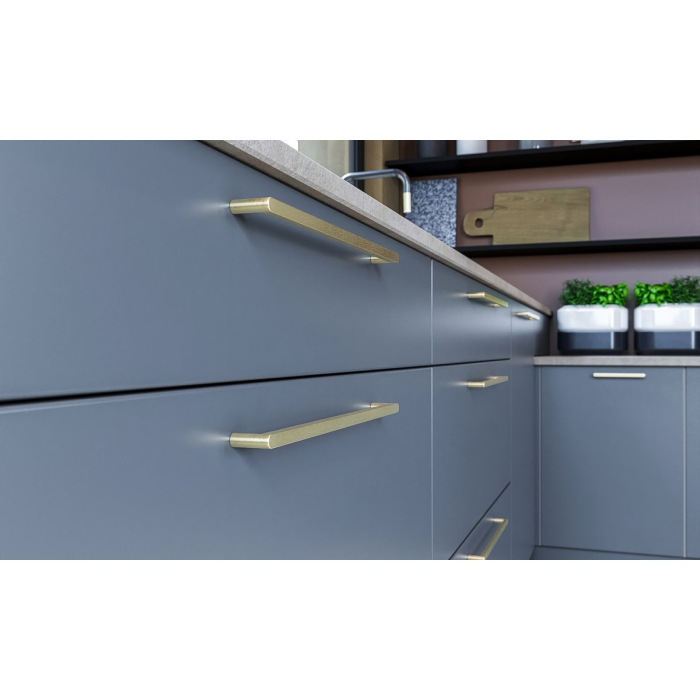 Maner pentru mobila Nyxa, finisaj auriu periat GT, L:330 mm [5]