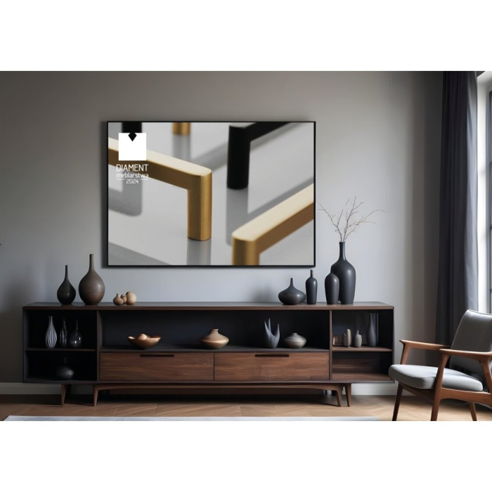 Mâner pentru mobilă Nyxa GTV, negru mat GT, L: 138 mm [3]