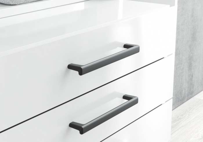 Maner pentru mobila Oblong NV, finisaj negru cobalt, L:238 mm [4]