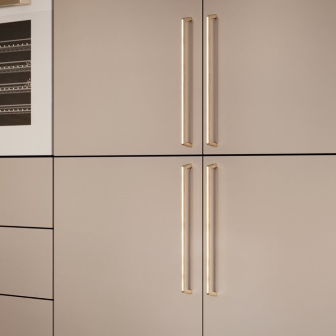 Mâner pentru mobilă Octavio GTV, auriu lucios GT, L: 330 mm [5]