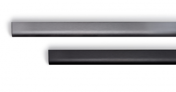 Maner pentru mobila Ona Long, finisaj negru periat, L:1500 mm [2]