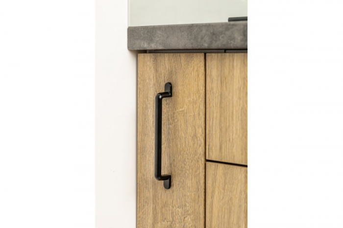 Maner pentru mobila Otto, finisaj negru mat GT, L:166 mm [6]
