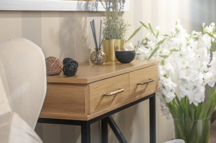Maner pentru mobila Otto, finisaj otel periat GT, L:166 mm [3]