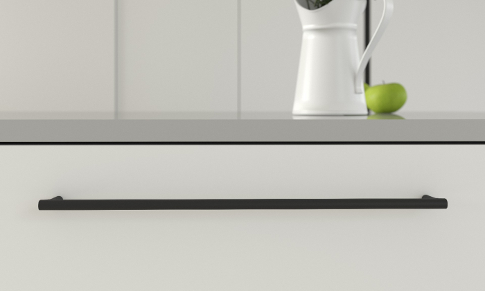 Maner pentru mobila Oval NV, finisaj negru cobalt, L:177 mm [4]