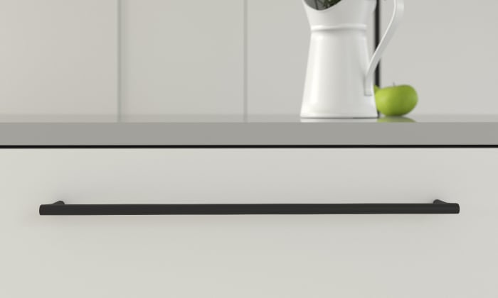 Maner pentru mobila Oval NV, finisaj negru cobalt, L:337 mm [4]