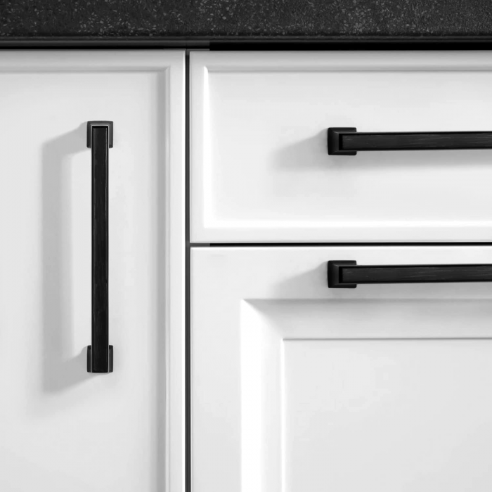 Maner pentru mobila Palace, finisaj negru mat, L:146 mm [2]