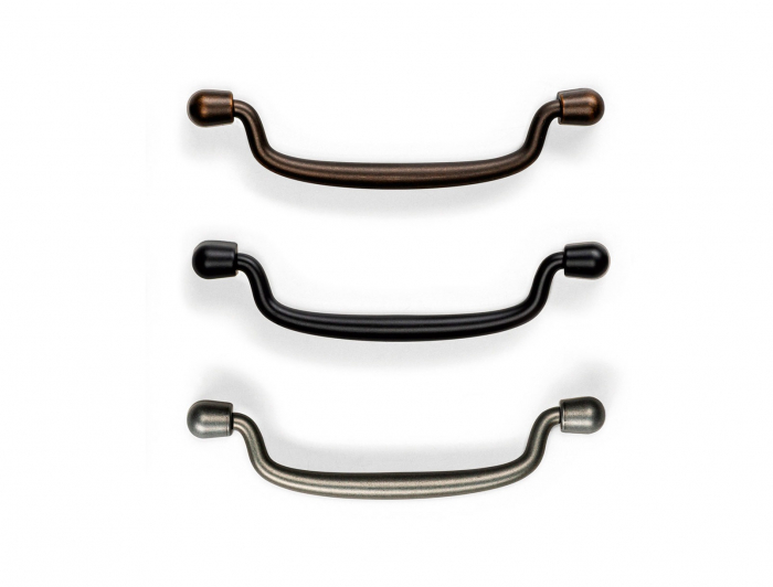Maner pentru mobila Pendant, finisaj alama antichizata, L:138.4 mm [4]