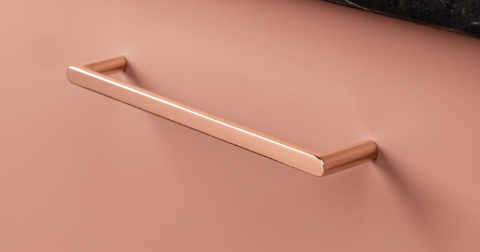 Maner pentru mobila Pura, finisaj cupru lustruit, L:264 mm [3]